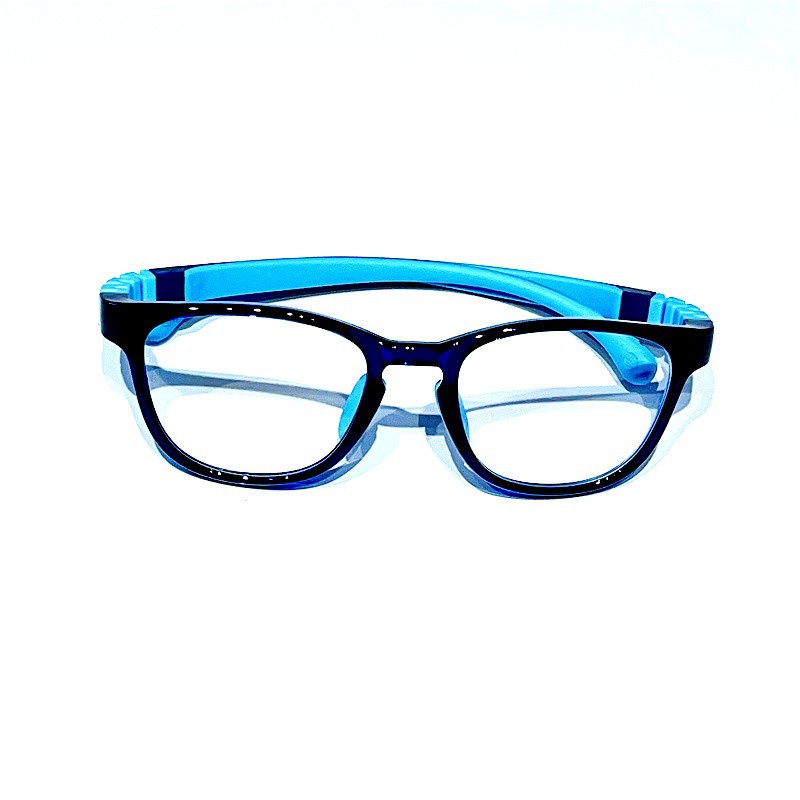 Mắt Kính Chống Ánh Sáng Xanh Gọng Tròn Bằng Silicone Thời Trang Mới Cho Bé