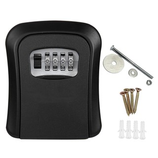 4 Digit Combination Code Plastic Heavy Duty Daily Easy Install High Security Indoor Outdoor Key Safe Box
