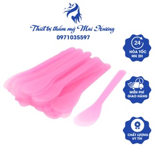Cọ Quét Mặt Nạ - Muỗng Nhựa Đắp Mặt - Que Trộn Bột Kích Thước Nhỏ Gọn Tiện Lợi Chất Lượng Cao