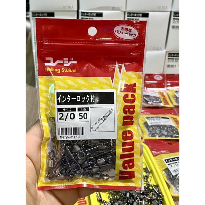 MA NÍ ( KHÓA ) NHẬT UG SIZE 2/0 DÀNH CHO CÂU CÁ.SL 5 CÁI / BỊCH