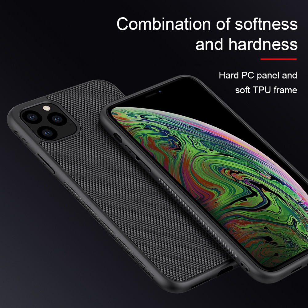 Ốp điện thoại IP 11 11 Pro 11 Pro Max ốp lưng điện thoại Nillkin Textured Case Mềm Sợi Nylon Chống Trượt Siêu Bền