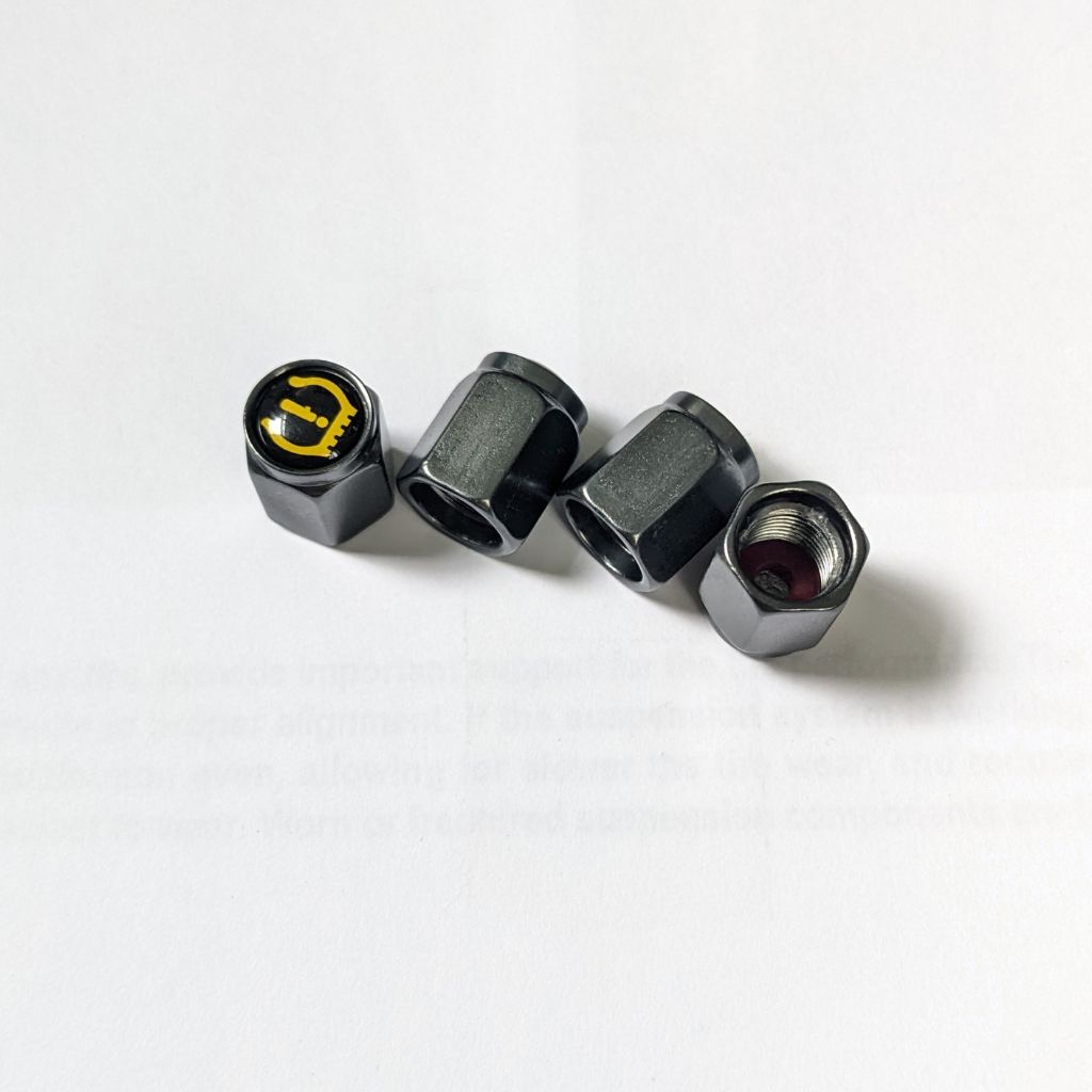 Bộ 4 Nắp Bịt Đầu Van Cảm Biến Áp Suất Lốp TPMS Ô Tô Xe Máy
