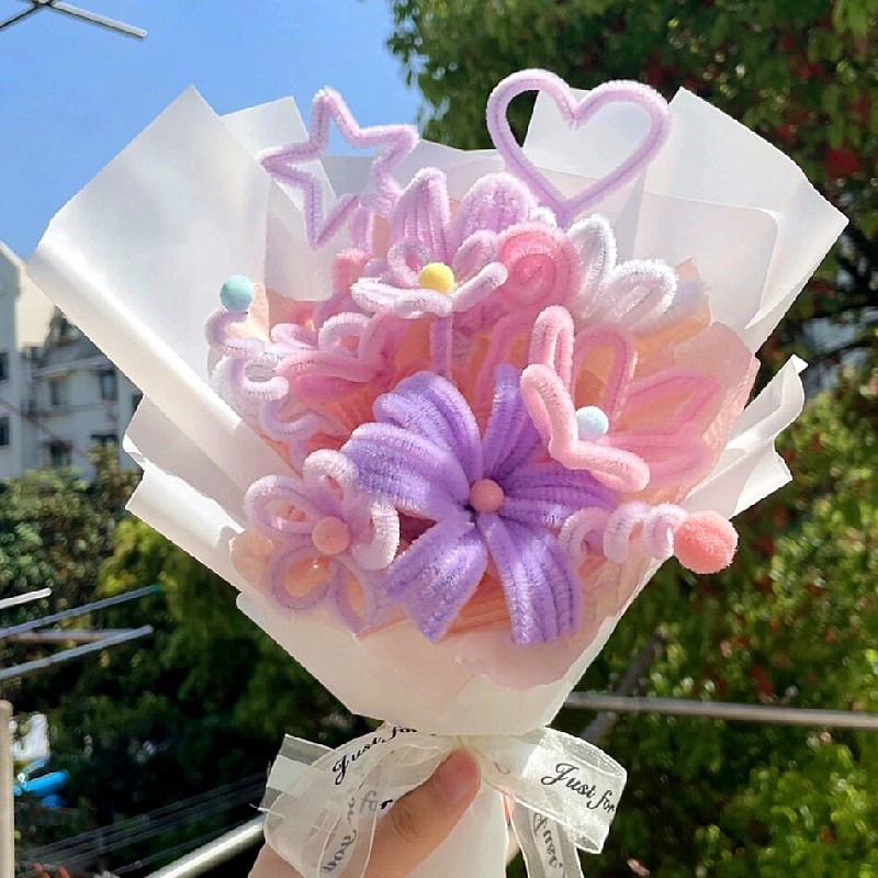 Bịch Dây Xoắn Kẽm Nhung DIY Tự Làm Hoa Handmade Quà Tặng Bạn Gái, Bạn Bè