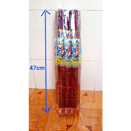 Nhang đũa đỏ in chữ vàng Vương Kim Thành 18 cây