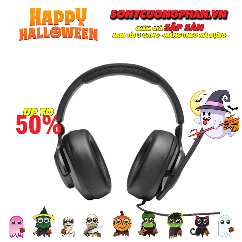 Tai Nghe Gaming Chụp Tai JBL Quantum 200 - Bảo Hành Chính Hãng 12 Tháng