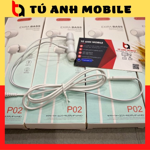 Tai nghe nhét tai có dây jack cắm 3.5mm tích hợp micro giá rẻ chất lượng cao dành cho điện thoại Có núm Su Chống Đau tai