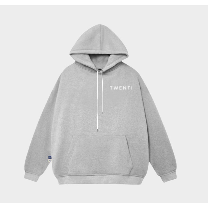 Áo Hoodie TWENTI Nỉ Bông In Basic