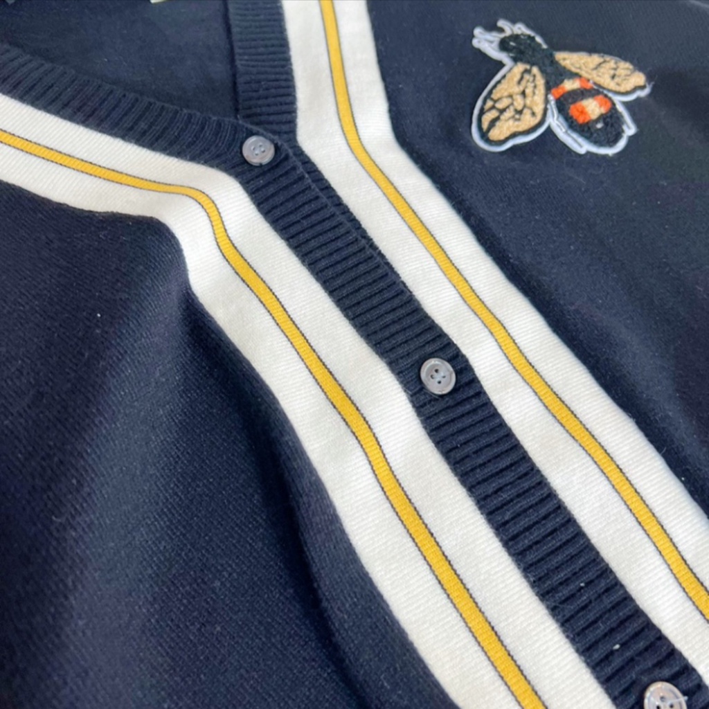 Áo Khoác Len Con Ong ❤ Áo Cardigan Chất Dày Dặn Nam Nữ NVA202