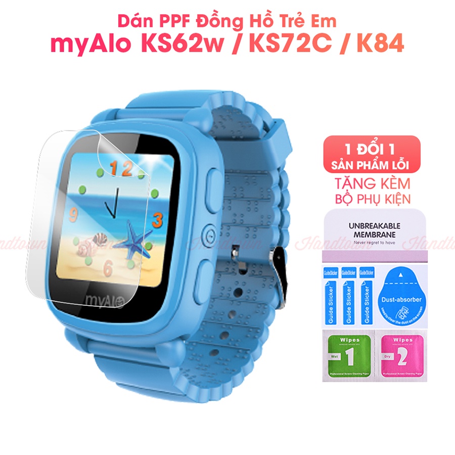 Miếng dán bảo vệ màn hình đồng hồ myAlo KS62w / KS72C / Kidsphone K84 định vị GPS cường lực chống xước Handtown