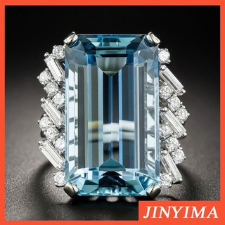 Nhẫn Đính Hôn Dát Đá Sapphire Sang Trọng