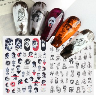 Sticker Dán Móng Họa Tiết halloween 3d