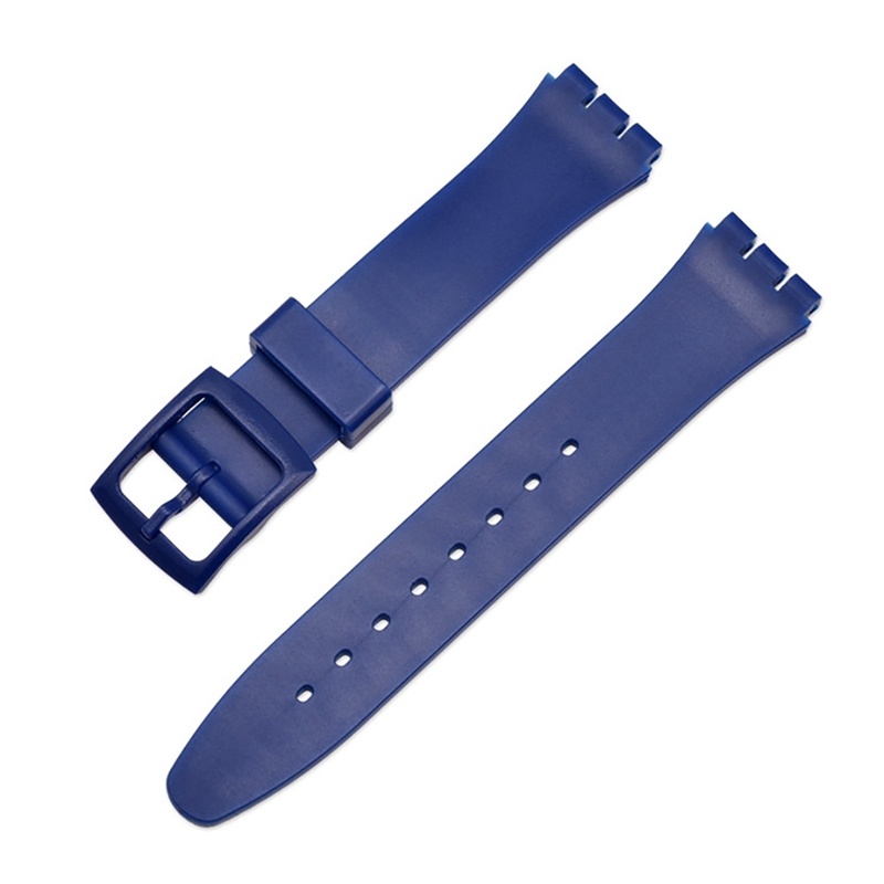 Dây Đeo Thay Thế Bằng Silicone Chống Nước Cho Đồng Hồ Swatch 16mm 17mm 19mm