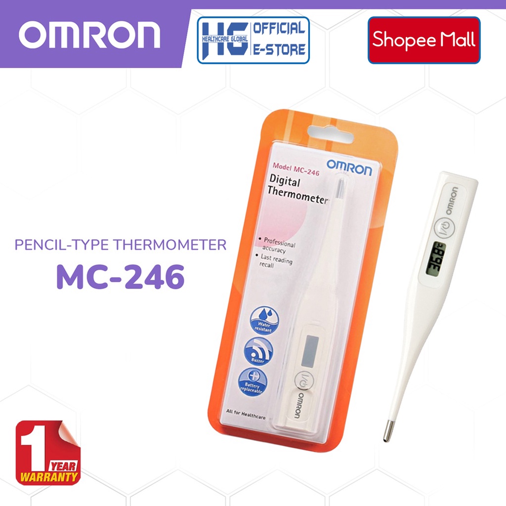 Nhiệt Kế Điện Tử Omron MC246 Cho Kết Quả Đo Nhiệt Độ Cơ Thể Nhanh