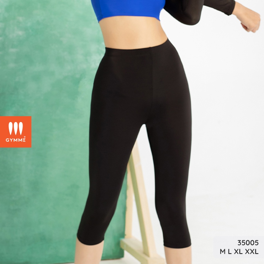 Quần bơi nữ dáng lửng vải thun lycra co giãn 4 chiều gymme-35005