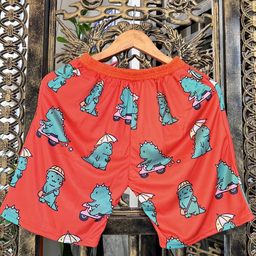 Quần Short hoạt hình Unisex BST 02 ❤️ Quần đùi nam nữ mặc nhà Freesize 38-65kg Molly Fashion
