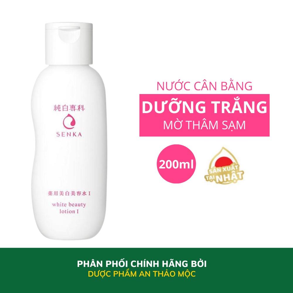 Nước cân bằng Senka White Beauty Lotion I dưỡng ẩm làm mềm trắng da giảm thâm sạm nám tàn nhang 200ml 46296