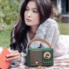 Loa Bluetooth HM 11 Plus kích thước lớn hơn bản HM11 ThườngKhông Dây Phong Cách Vintage Hỗ Trợ FM/AM/SW