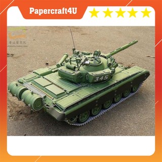 Mô hình giấy 3d - xe tank t-72m1 tỉ lệ 1:35 - mô hình giấy tự lắp ráp