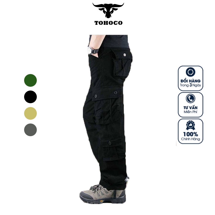 Quần Kaki 8 Túi Nam Trung Niên Cao Cấp Bền Bỉ Và Phong Cách