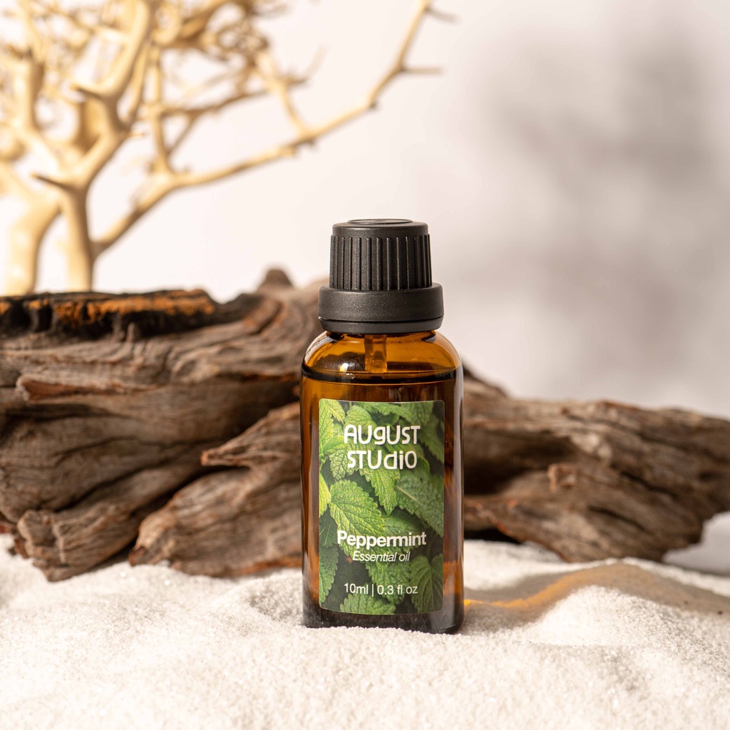Tinh Dầu Bạc hà - Peppermint August studio, 100% Nguyên chất từ thiên nhiên, chai 10ml/30ml