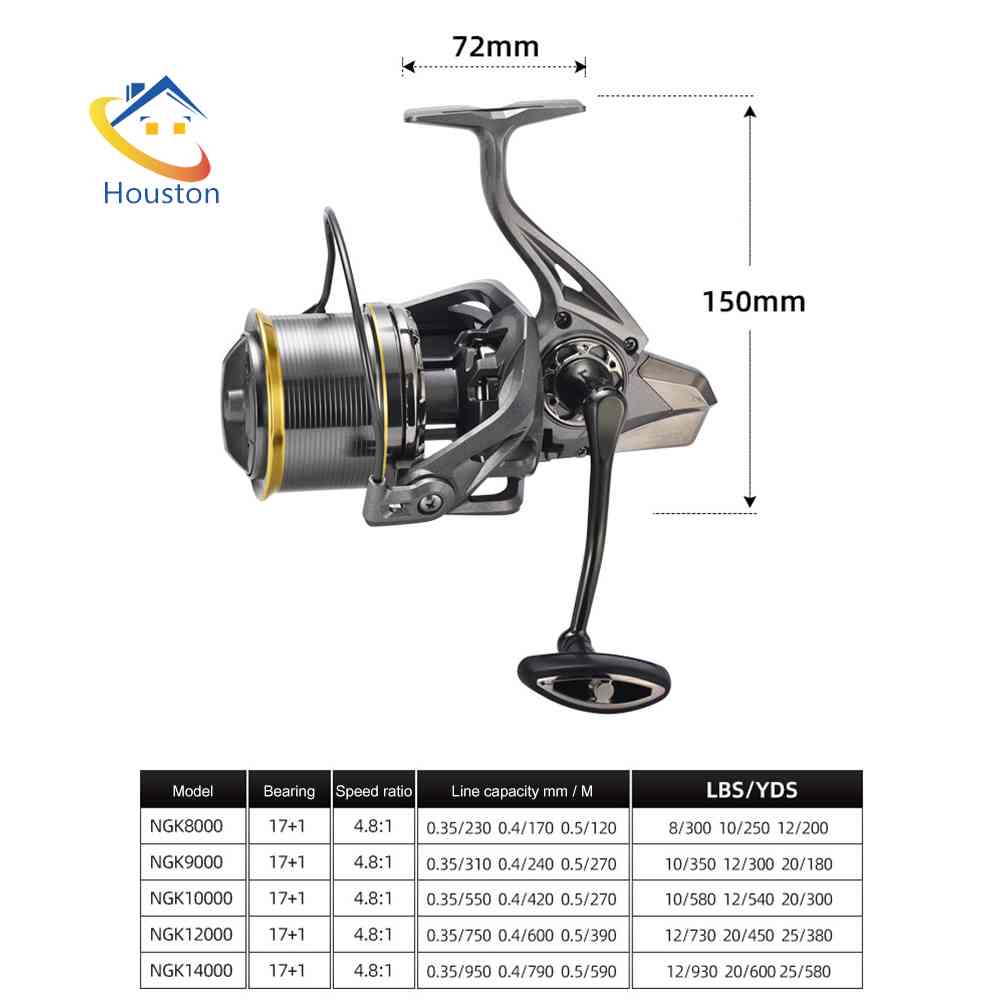 Máy Câu Cá 4.8 / 1 8000 9000 10000 12000 14000 20KG Chuyên Nghiệp