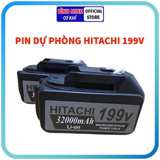 Pin 10 cell máy cưa xích, máy siết bu lông, máy khoan vít, máy rửa xe HITACHI dung lượng 32000 mAh