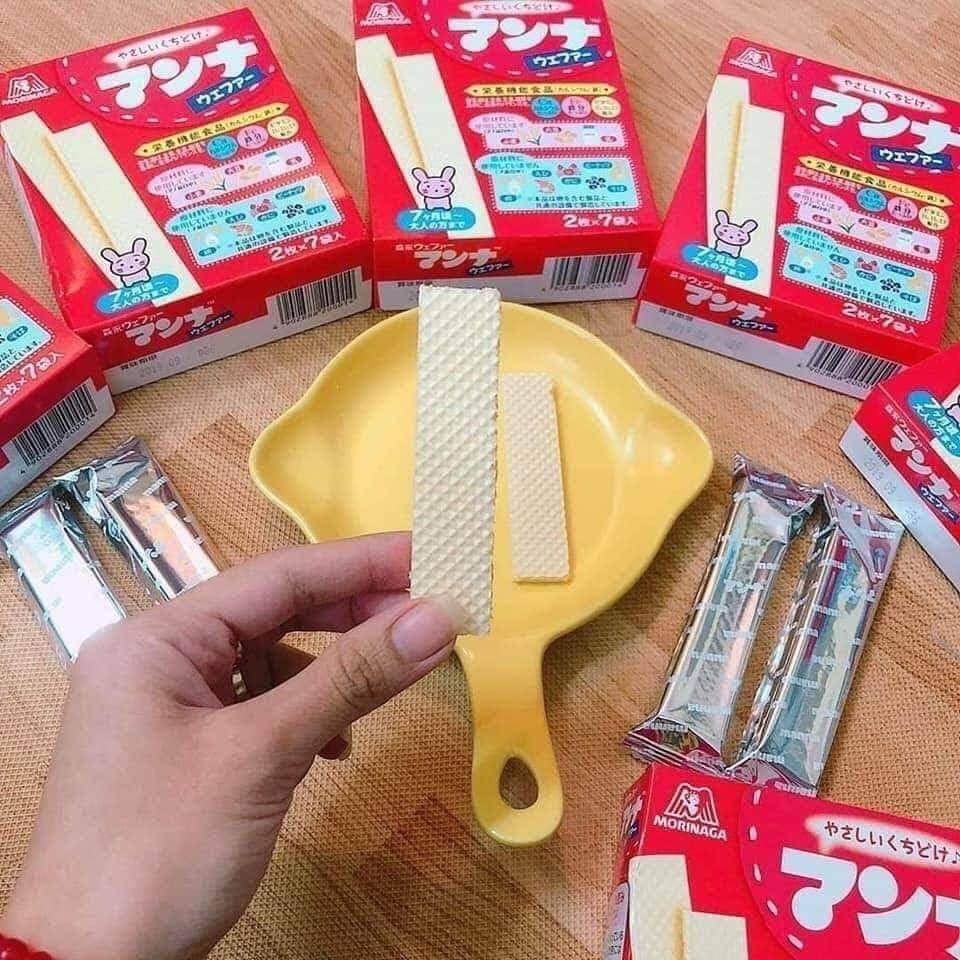 Bánh xốp morinaga, bánh xốp sữa cho bé ăn dặm Nhật Bản [T8/2023]