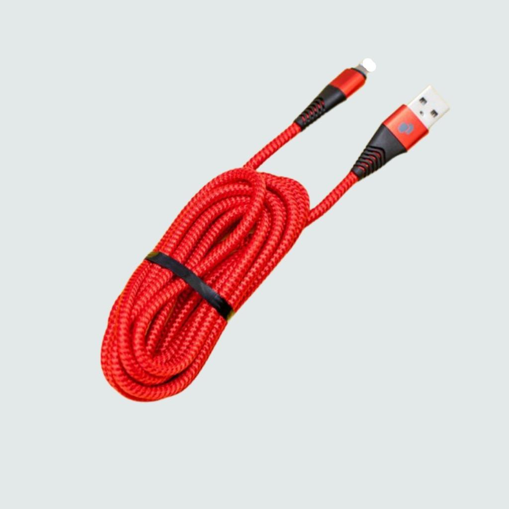 Cáp sạc nhanh Ligning 2.4A UmeTravel Military fibre C1 1m & 2m