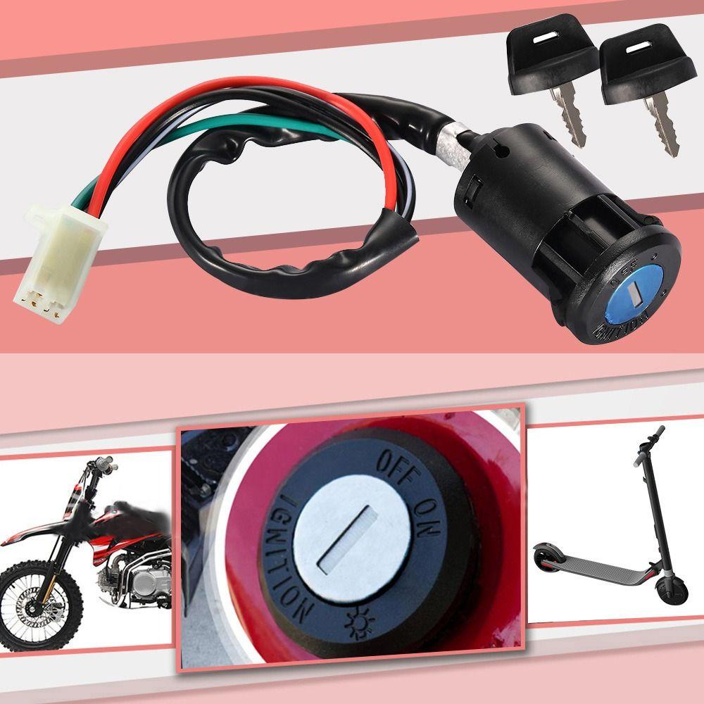 MUVAKO Công Tắc Đánh Lửa 4 Dây Chất Lượng Cao Chống Thấm Nước Kèm Vỏ Bọc Dành Cho Xe Scooter Điện