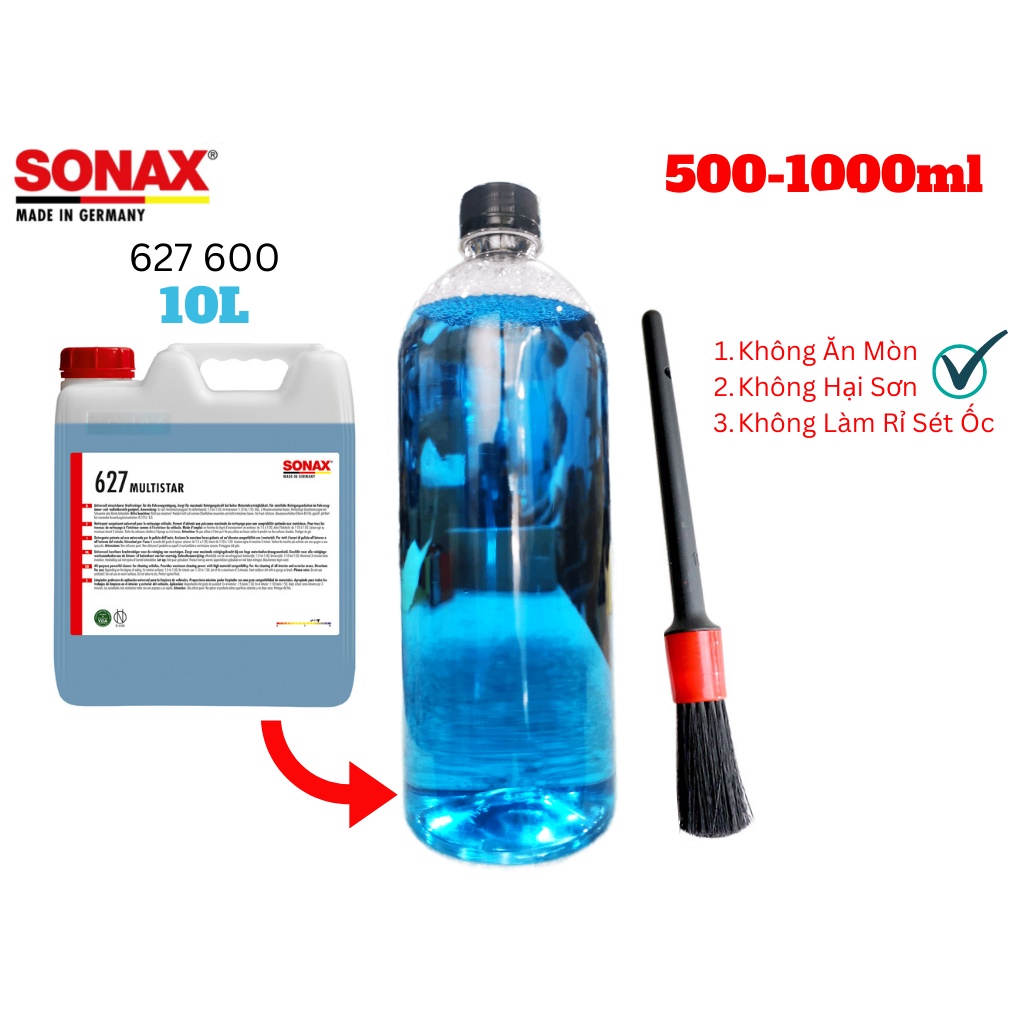 Dung Dịch Tẩy Rửa Đa Năng SONAX 627 MULTISTAR 627600 Sạch Bụi Bẩn Cực Mạnh