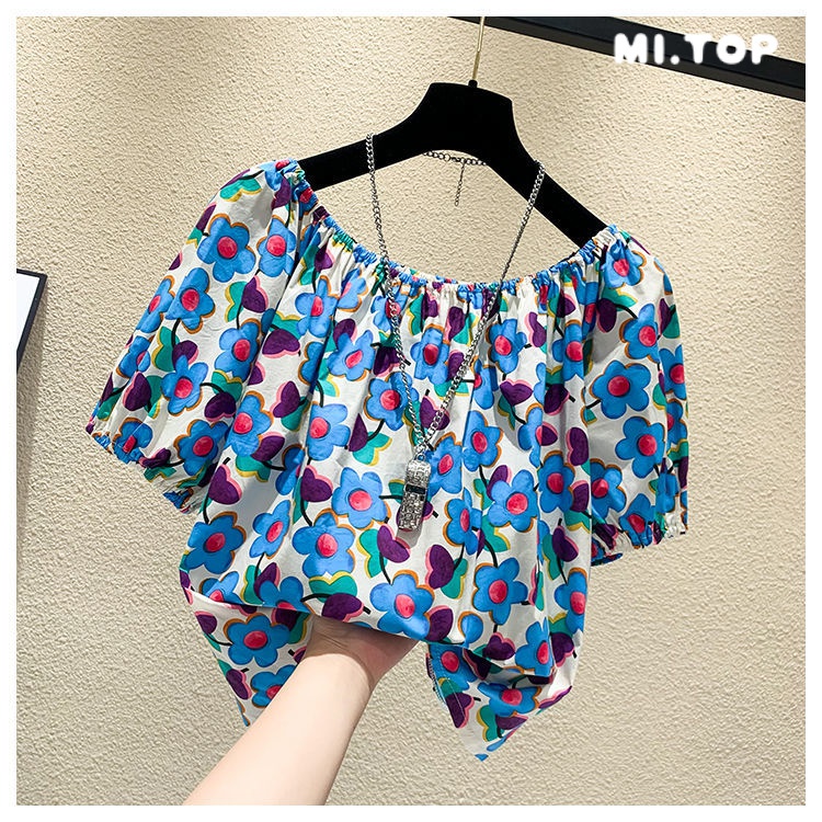 Áo Chiffon Tay Ngắn Hở Vai Thời Trang Dành Cho Nữ