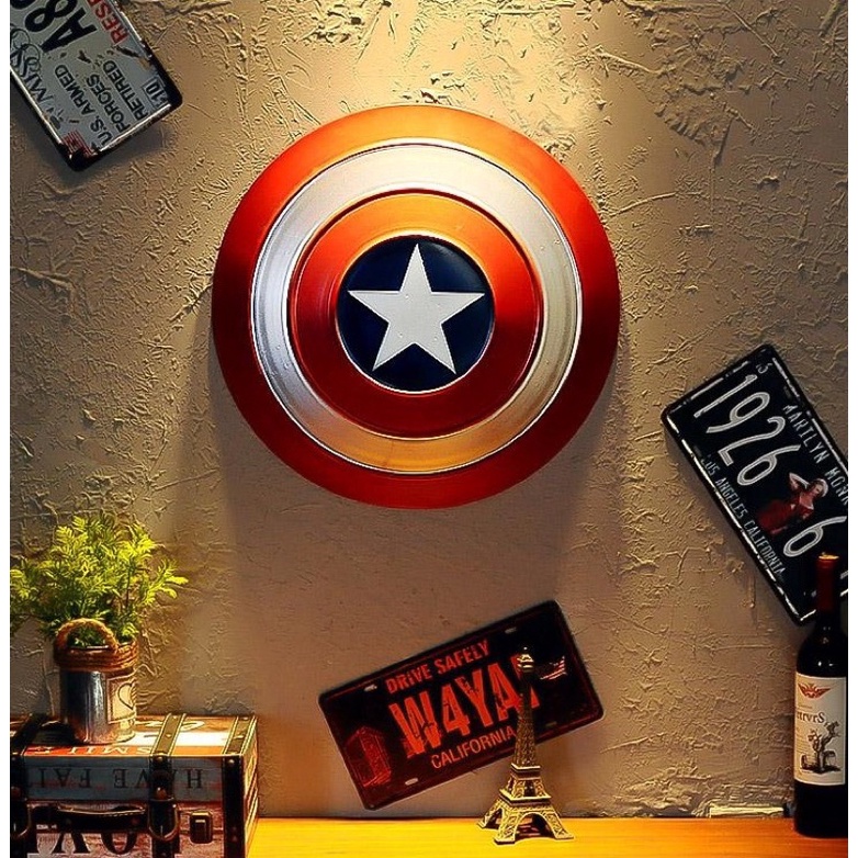 Khiên Captain america kim loại kích cỡ 47cm