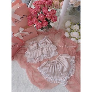 Set mặc nhà lụa ngắn dây