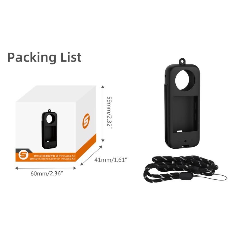 [3C] Ốp Bảo Vệ Camera Kèm Dây Đeo Cho Điện Thoại 360X3