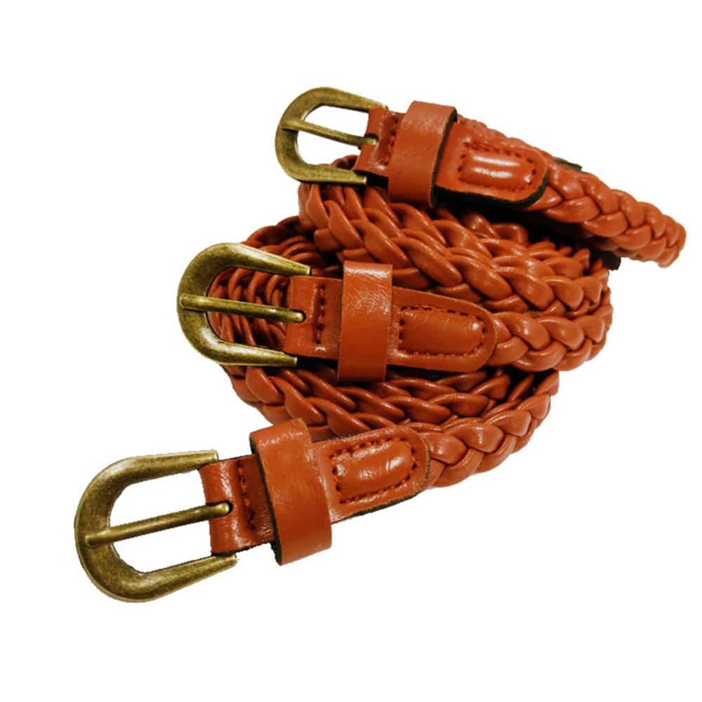 Dây Thắt Lưng Da PU Sợi Mảnh Phong Cách Bohemia Cổ Điển Cho Nữ J6N2