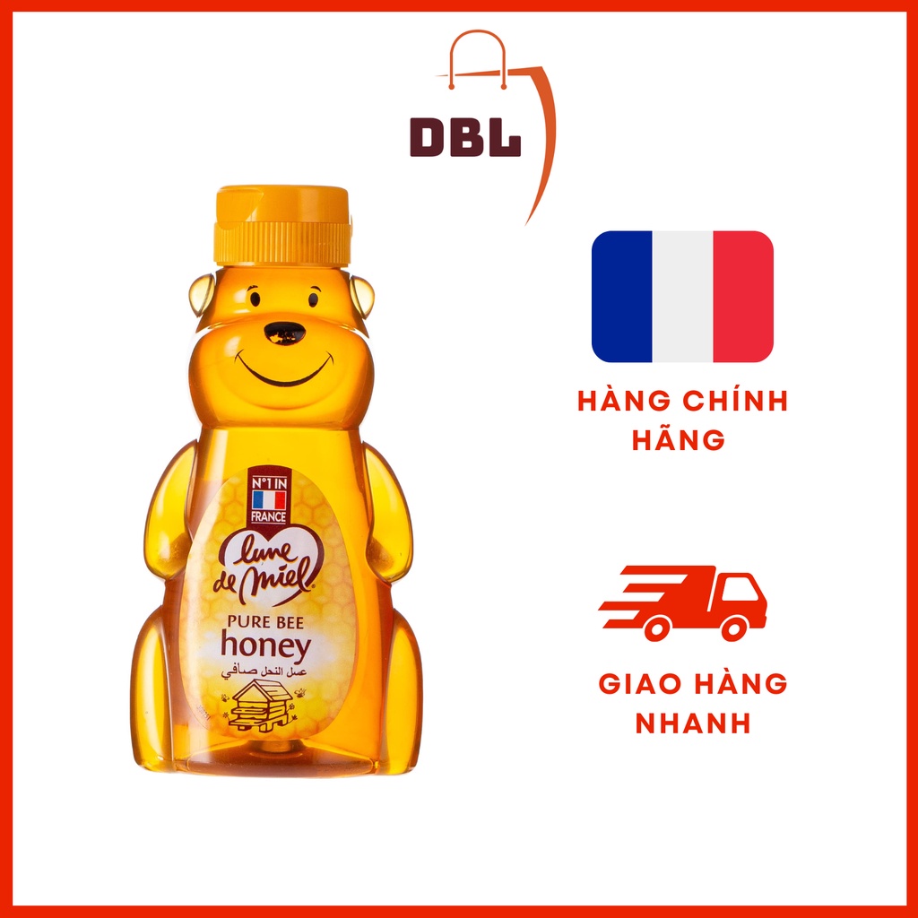 Mật ong Pháp nguyên chất Lune De Miel - Mild & Pure Bee Honey 250g