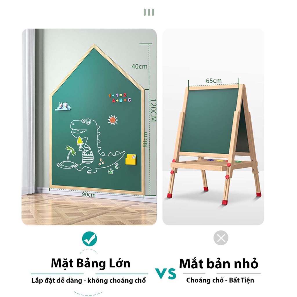 [Hàng mới về] Bảng dán tường viết- Decal Bảng cuộn dán tường hình Ngôi nhà nhỏ cho bé thỏa sức Trổ tài hội họa