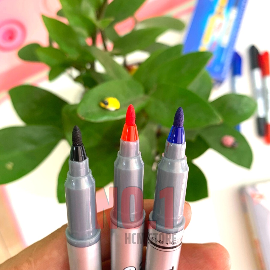 Hộp 12 Cây Bút Lông Dầu 2 đầu Gstar CD-01 Vâng Thiên  - Văn Phòng Phẩm No.1