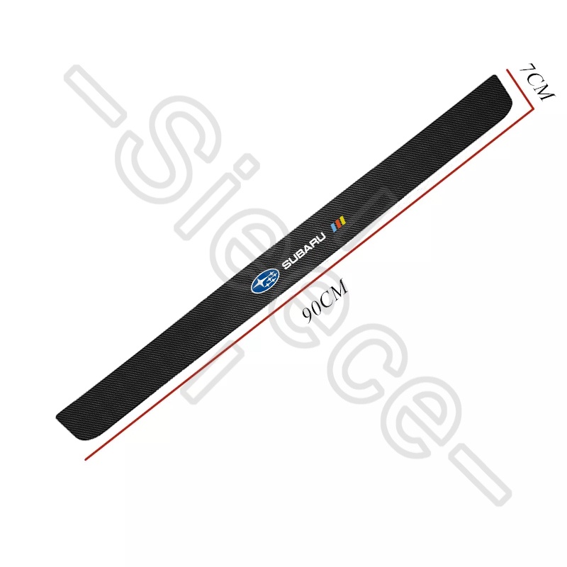 Sieece 1 Chiếc Dán Cốp ô Tô Sợi Carbon Miếng Dán Chống Trầy Xước ô Tô Cốp Sau ô Tô Miếng Dán Xe Phụ Kiện Xe Hơi Trang Trí ô Tô Cho Subaru Forester Outback XV Impreza WRX STI Levorg BRZ