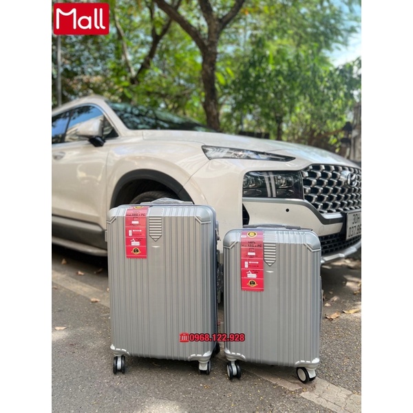 Vali kéo du lịch hàng Việt Nam cao cấp vân dọc nhựa ABS/PC dẻo chống va đập size20-24 Có SHIP HỎA TỐC