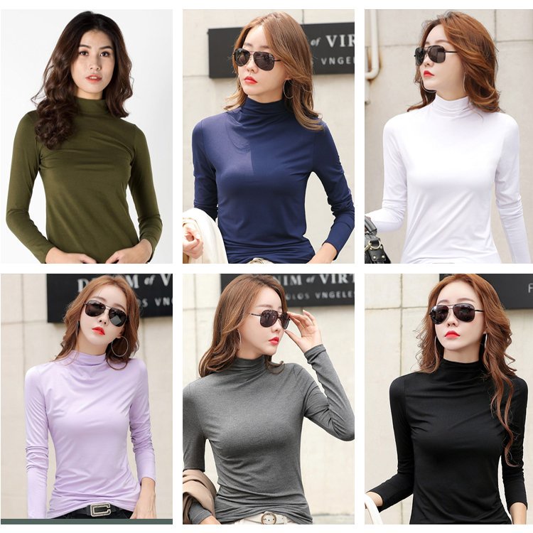 Áo giữ nhiệt nữ thu đông phong cách Hàn Quốc, Áo thun giữ nhiệt nữ dài tay [NHIỀU MÀU - FREESIZE]