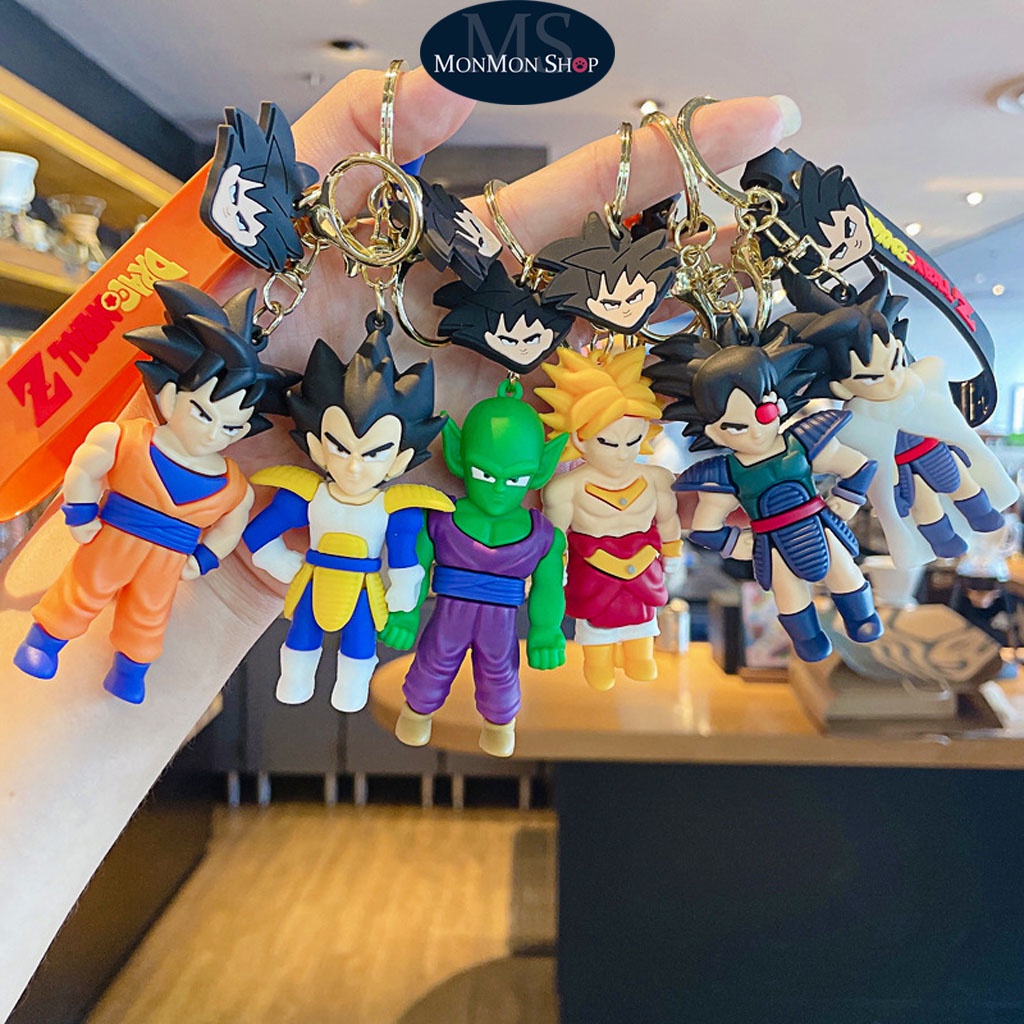 Móc Khóa 7 Viên Ngọc Rồng, Dragonball Anime móc khóa hình nhân vật Songoku,Vegeta,Luffy làm quà tặng cho bé