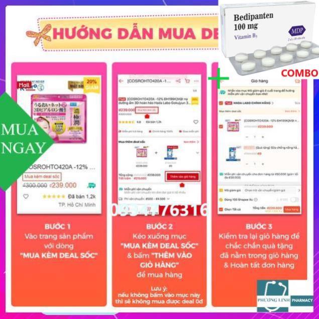 Combo Bedipanten 100mg +  Dầu gội chống gàu Selsun 100ml