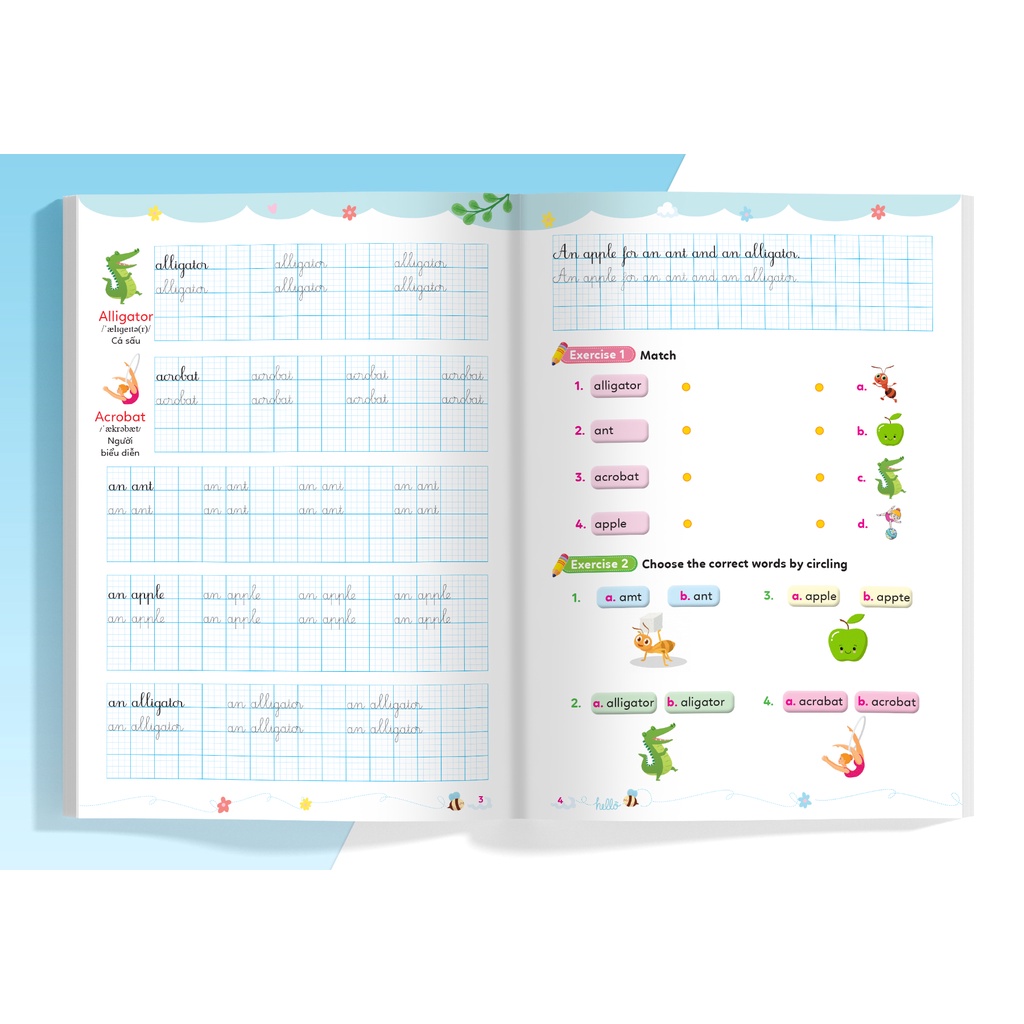 Sách - Luyện viết chữ đẹp tiếng Anh My Phonics grade 1