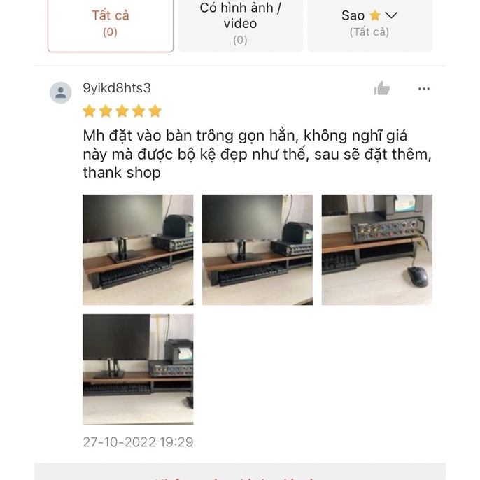 Kệ kê màn hình máy tính 80CM làm kĩ, tỉ mỉ