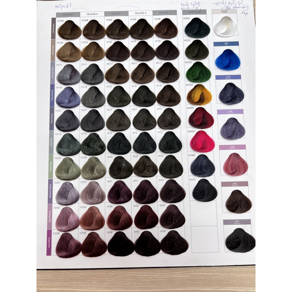 Thuốc nhuộm tóc mã rêu dạng kem típ 100ml cho salon tóc