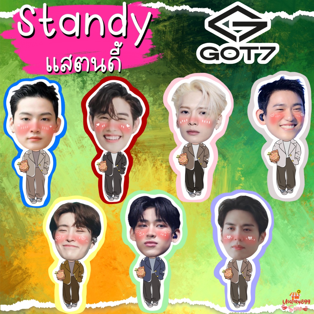 Đế xốp Kích thước 4-6 inch Bộ 7 GOT7 Jb Mark Jackson Jinyoung Young Jae Bambam Yukyom