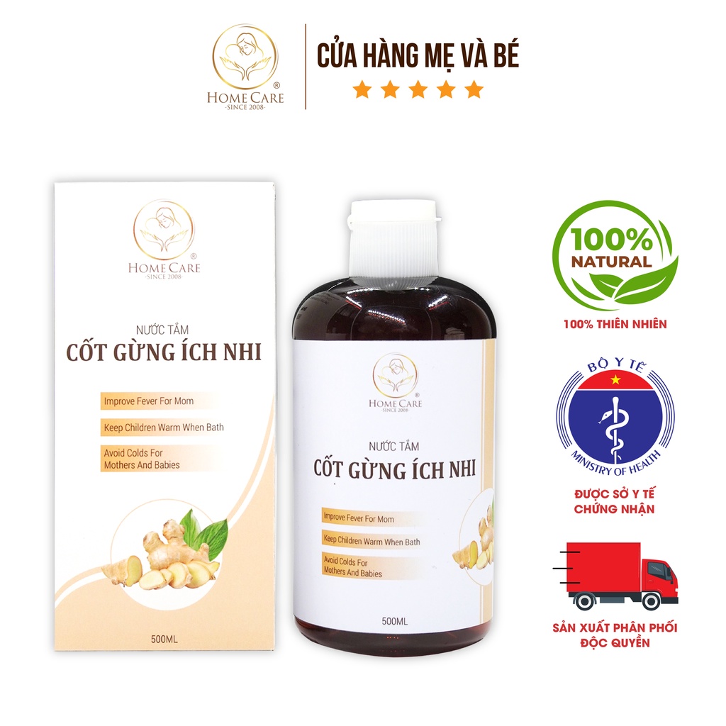 Cốt gừng giữ ấm mẹ và bé Home Care 500ml