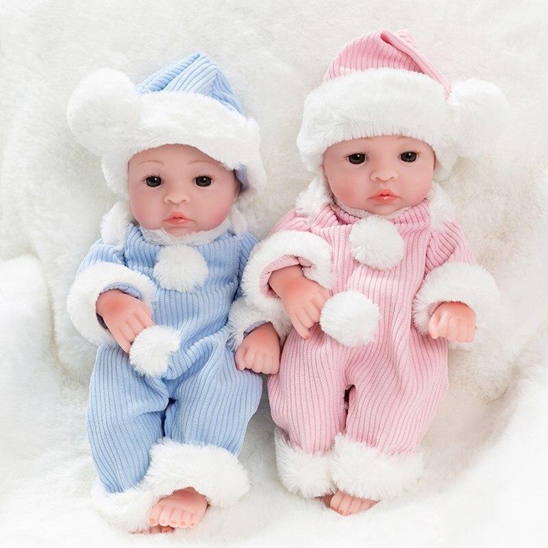 Búp Bê Em Bé Sơ Sinh 30 cm Bằng Vinyl Mềm Mặc Trang Phục Dễ Thương