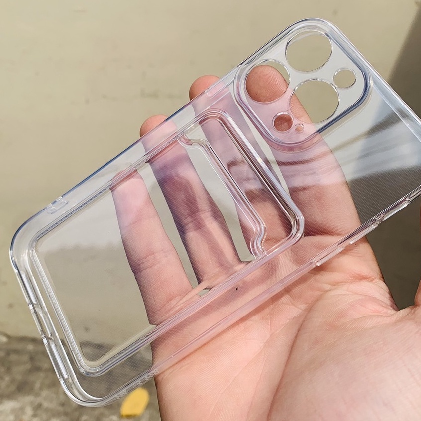 Ốp dành cho vỏ XR độ 13Pro / 14Pro có khe đựng thẻ